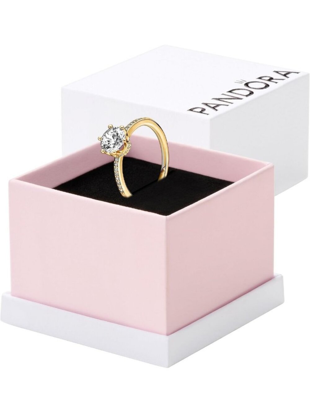 Sparkling Clear Crown Solitaire Ring - Elegant Jewelry for Special Occasions